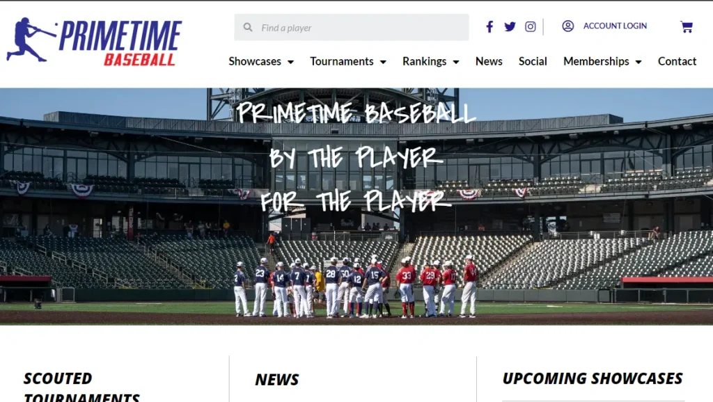 Primetime Players homepage